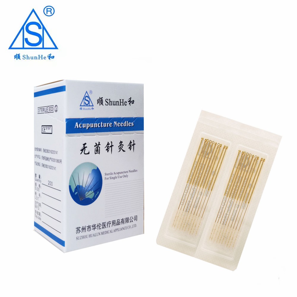 G06 Gold Plated Acupuncture Needle Locate the paper-plastic package 20pcs/Slice 200pcs/Box 20000PCS/CTN